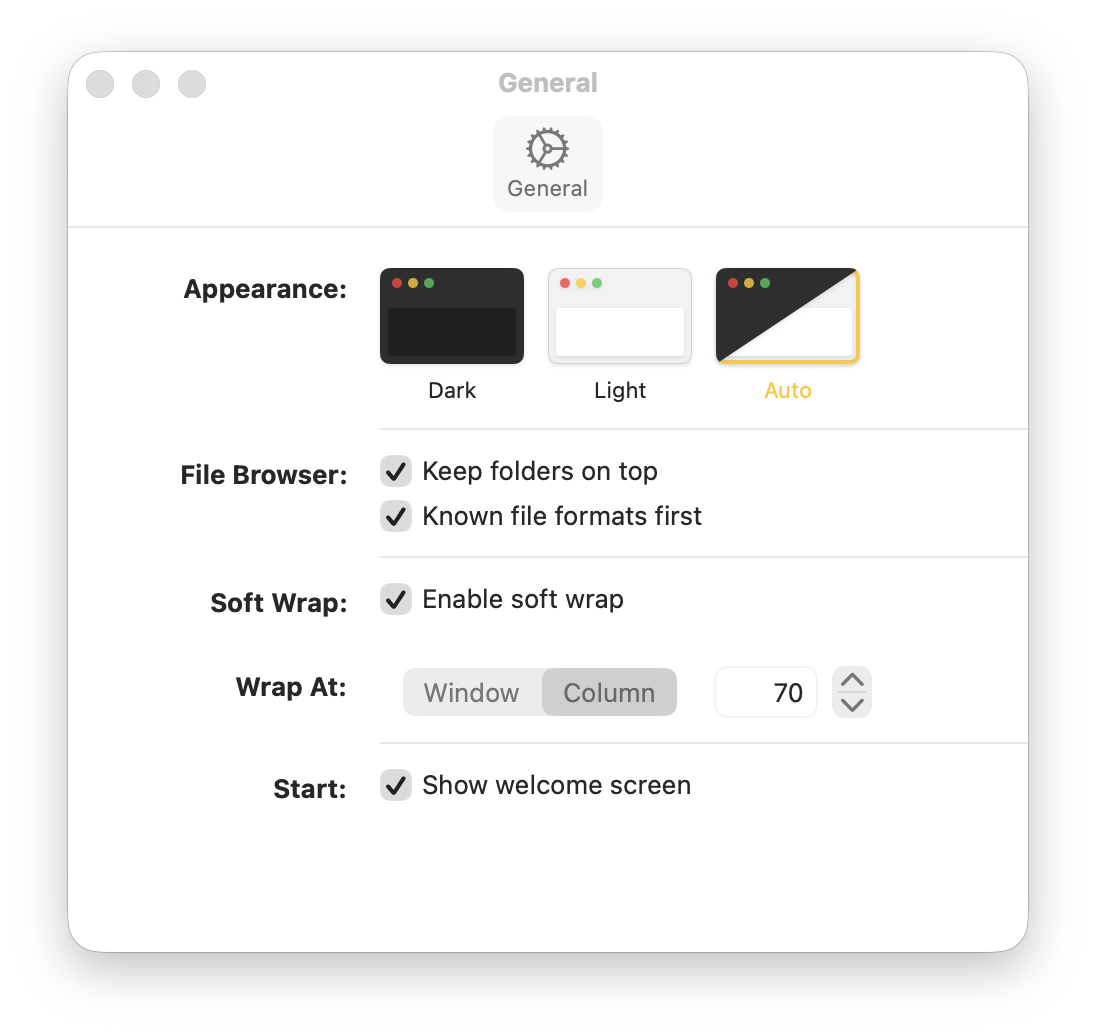 Quindin Settings window